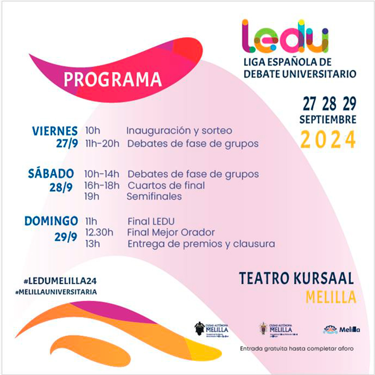 Hoy comienza la Liga Española de Debate Universitario