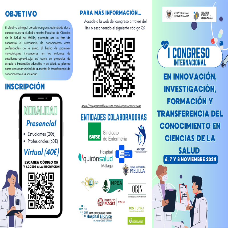 I Congreso Internacional Innovaci贸n, investigaci贸n, Formaci贸n y Transferencia de conocimiento I Congreso Internacional Innovaci贸n, investigaci贸n, Formaci贸n y Transferencia de conocimiento