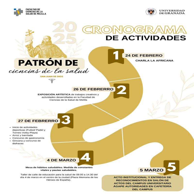 🎉 ¡Se viene la semana más épica en la Facultad de Ciencias de la Salud de Melilla! 💙💛